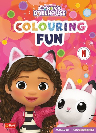 Koci domek Gabi. Kolorowanka. Malbuch. Colouring book. Gabby's Dollhouse. [KSIĄŻKA]