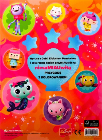 Koci domek Gabi. Wyjątkowa kolorowanka [KSIĄŻKA]