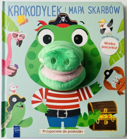 Krokodylek i mapa skarbów. Przyjaciele do poduszki [KSIĄŻKA]