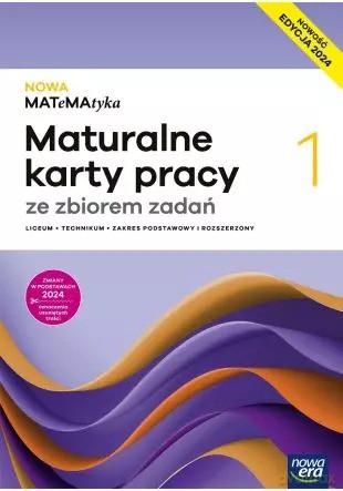 Nowa Matematyka 1 maturalne karty pracy zakres podstawowy rozszerzony EDYCJA 2025 - Karolina Wej, Dorota Ponczek [KSIĄŻKA]