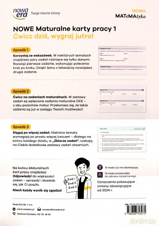 Nowa Matematyka 1 maturalne karty pracy zakres podstawowy rozszerzony EDYCJA 2025 - Karolina Wej, Dorota Ponczek [KSIĄŻKA]