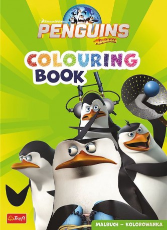 Pingwiny z Madagaskaru. Kolorowanka. Malbuch. Colouring book. The Penguins of Madagascar [KSIĄŻKA]