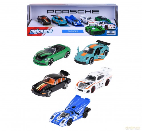 Samochód Majorette Porsche 5 sztuk