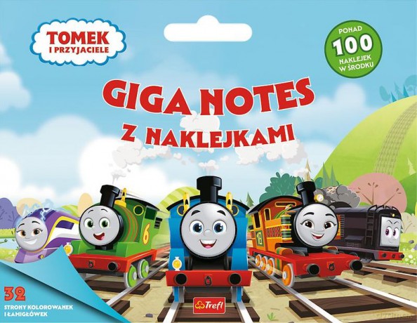 Tomek i Przyjaciele. Giga notes z naklejkami [KSIĄŻKA]