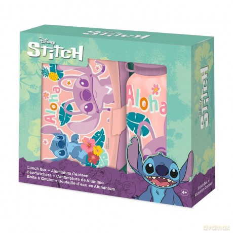 Zestaw śniadaniówka + bidon 500ml Stitch ST00093