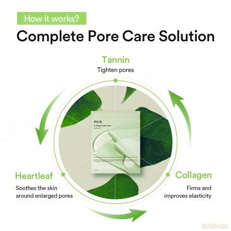 Abib Collagen sheet mask Heartleaf Jelly (Collagen Gel Mask) 4 pcs