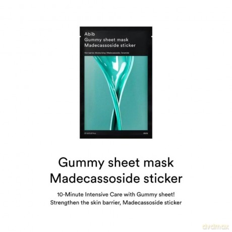 Abib Madecassoside Sticker Moisturizing Sheet Mask (Gummy Sheet Mask) 27 ml