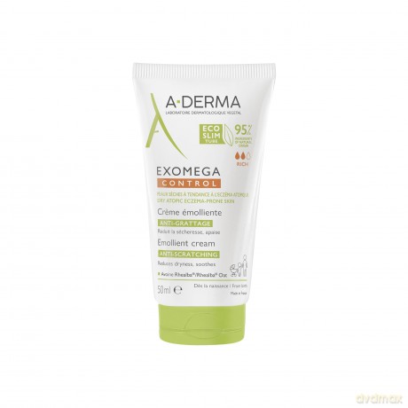 A-DERMA Cream for dry skin prone to atopic eczema Exomega Control (Emollient Cream) 50 ml