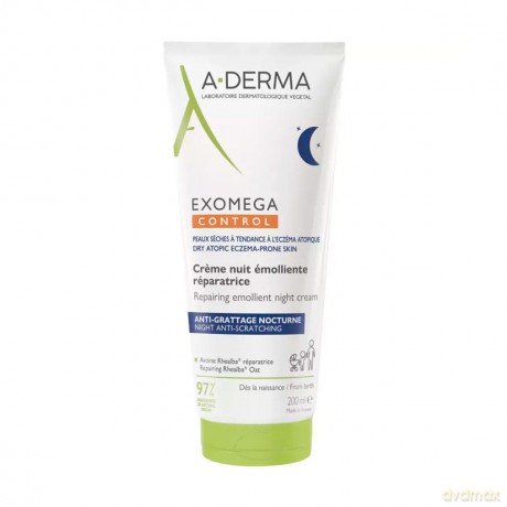 A-DERMA Exomega Control Emollient Night Cream - Volume: 200 ml