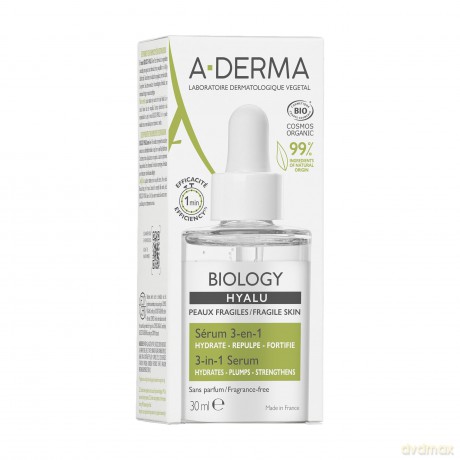A-DERMA Hyaluronic serum 3 in 1 Biology Hyalu (3-in-1 Serum) 30 ml