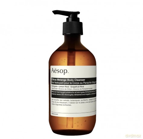 Aesop Gentle cleansing body gel with citrus scent (Citrus Melange Body Cleanser) - Volume: 500 ml - with pump