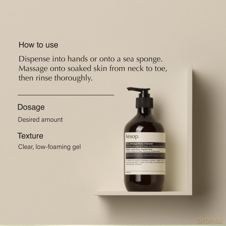 Aesop Gentle cleansing body gel with citrus scent (Citrus Melange Body Cleanser) - Volume: 500 ml - with pump