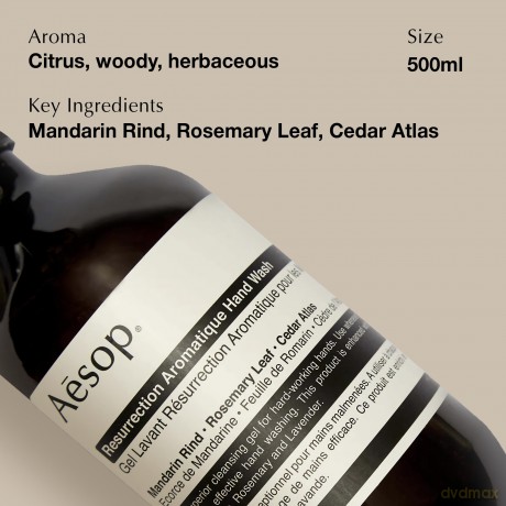 Aesop Gentle hand cleansing gel (Resurrection Aromatique Hand Wash) - Volume: 500 ml