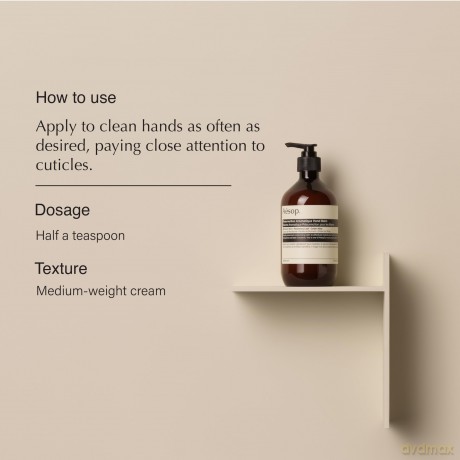 Aesop Hydrating hand balm with plant extracts (Resurrection Aromatique Hand Balm) - Volume: 500 ml - with pump