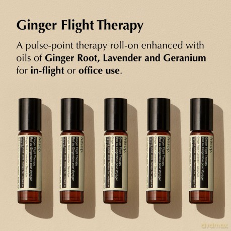 Aesop Regenerating roll-on body oil with ginger scent (Ginger Flight Therapy) 10 ml