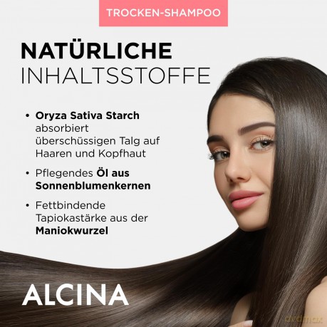 Alcina Dry shampoo for long hair (Dry Shampoo) 200 ml