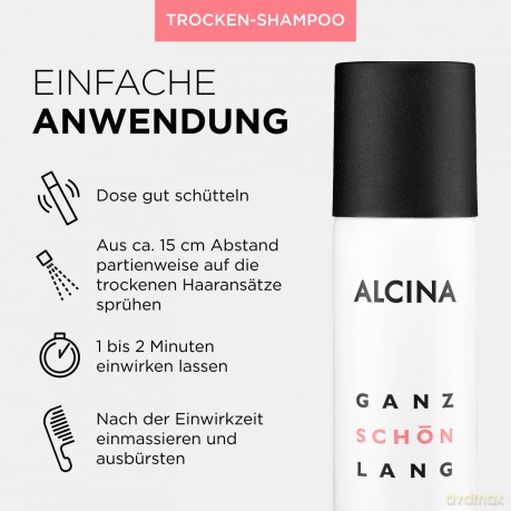 Alcina Dry shampoo for long hair (Dry Shampoo) 200 ml