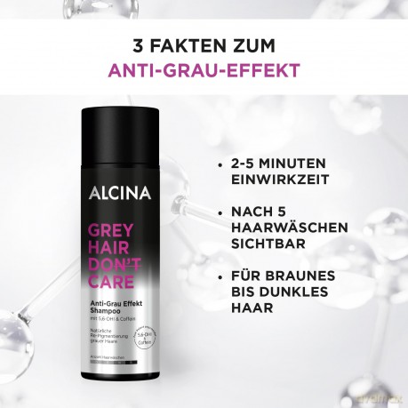Alcina Shampoo for reducing gray hair Grey Hair Don`t Care (Shampoo) 200 ml