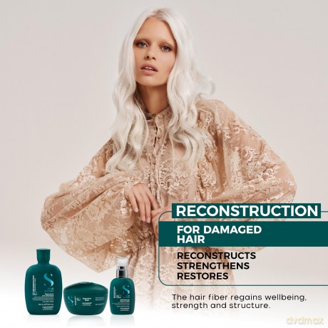 Alfaparf Milano Intensive mask for fine and damaged hair Semi Di Lino Reconstruction (Reparative Light Mask) - Volume: 200 ml
