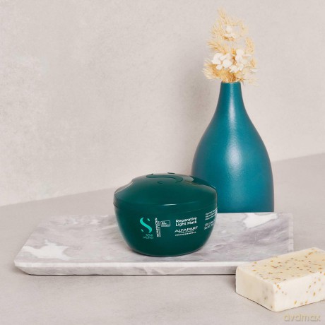 Alfaparf Milano Intensive mask for fine and damaged hair Semi Di Lino Reconstruction (Reparative Light Mask) - Volume: 200 ml