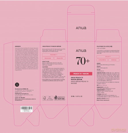 Anua Brightening Skin Serum Peach 70 + Niacin (Serum) 30 ml