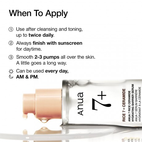 Anua Rice 7 Ceramide Hydrating Barrier Serum (50 ml)