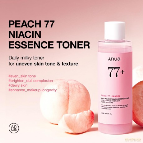 Anua Skin tonic Peach 77% Naiacin (Essence Toner) 250 ml