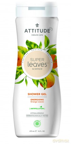Attitude Energizing shower gel with orange leaf extracts Super Leaves (Energizing Shower Gel) 473 ml