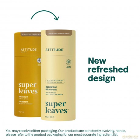 Attitude Natural solid deodorant Super Leaves - citrus leaves (Deodorant) 85 g