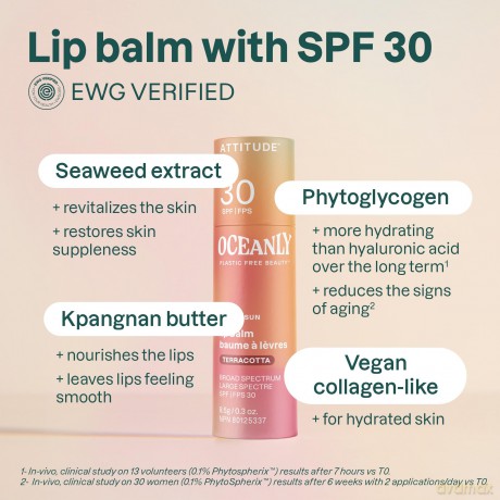 Attitude Tinted Lip Balm SPF 30 (Lip Balm) 8.5 g - Shade: Terracotta