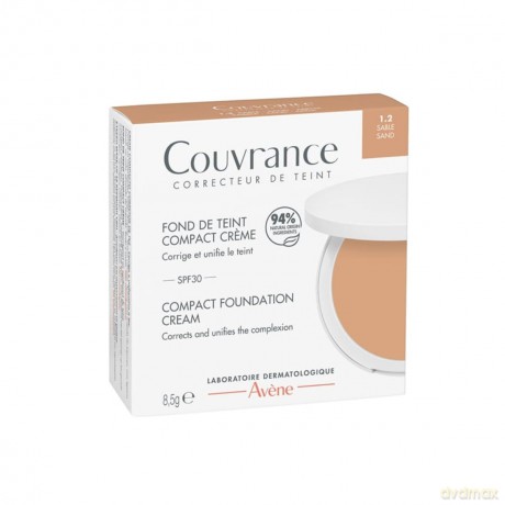 Avene Compact Cream Makeup SPF 30 Shade 1.2 Sand 8.5 g