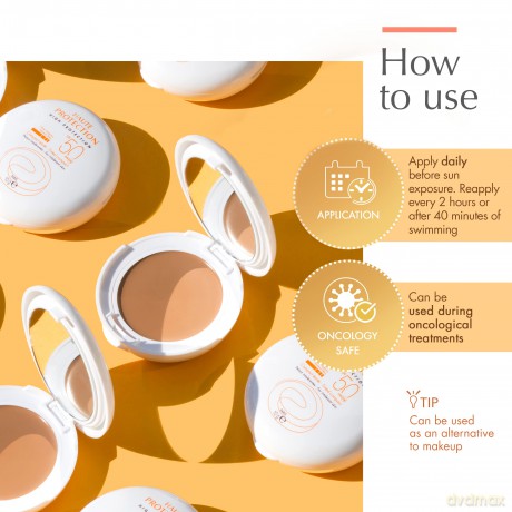 Avene Compact make-up with protection factor SPF 50 (Tinted Compact) 10 g - Shade: Light