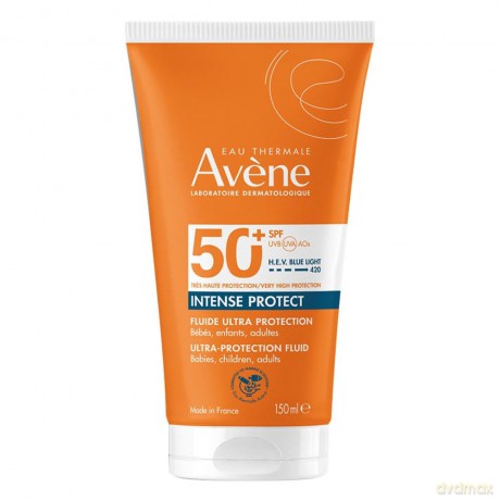 Avene Waterproof Sunscreen Fluid SPF 50+ Intense Protect (Ultra Water-Resistant Fluid) 150 ml