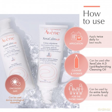 Avene XeraCalm AD (Lipid-Replenishing Balm) for dry skin 400 ml