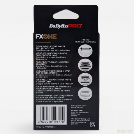 BaByliss PRO Replacement blade head with Gold knives FX79RF2GE