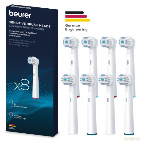 Beurer Replacement brush heads Sensitive 8 pcs