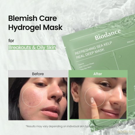 Biodance Soothing face mask Refreshing Sea Kelp (Real Deep Mask) 4 pcs