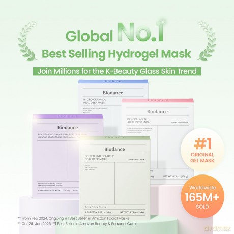 Biodance Soothing face mask Refreshing Sea Kelp (Real Deep Mask) 4 pcs