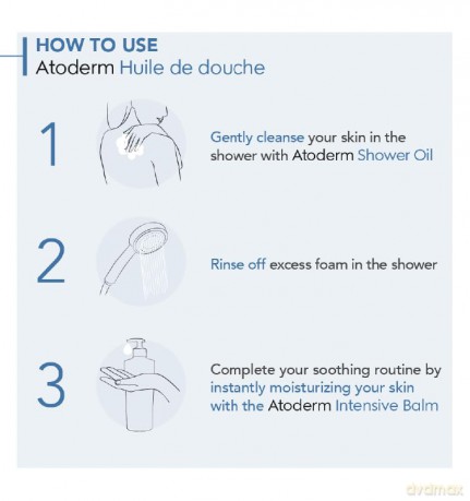 Bioderma Atoderm Shower Oil (Huile de Douche) - Volume: 100 ml