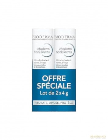 Bioderma Care set for dry and chapped lips Atoderm 2 x 4 g
