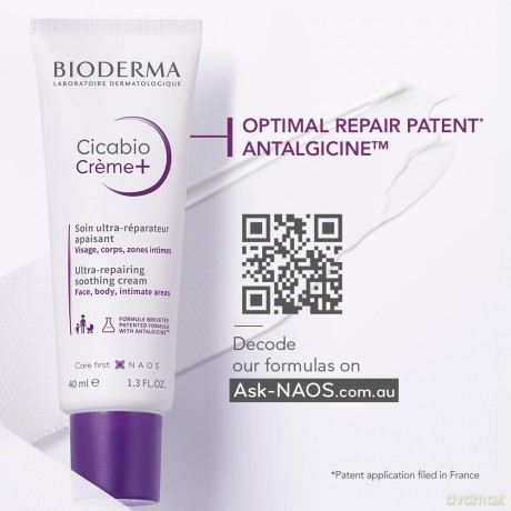 Bioderma Cicabio Creme+ (Ultra-Repairing Soothing Cream) 40 ml