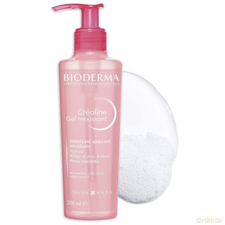 Bioderma Cleansing gel for sensitive skin Créaline (Foaming Gel) - Volume: 200 ml