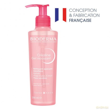 Bioderma Cleansing gel for sensitive skin Créaline (Foaming Gel) - Volume: 200 ml