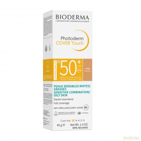 Bioderma Mineral make-up for sensitive combination to oily skin Photoderm Cover Touch SPF 50+ 40 g - Shade: Golden