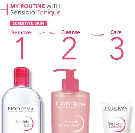 Bioderma Sensibio Moussant Cleansing Foam For Sensitive Skin (Mild Cleansing Foaming Gel) - Volume: 500 ml