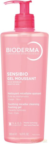 Bioderma Sensibio Moussant Cleansing Foam For Sensitive Skin (Mild Cleansing Foaming Gel) - Volume: 500 ml