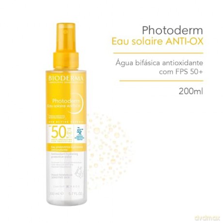 Bioderma Sunscreen spray SPF 30 Photoderm (Hydrating Protective Water) 200 ml