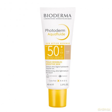 Bioderma Tinted sun cream SPF 50+ Photoderm Aqua fluid 40 ml - Shade: Light