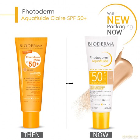 Bioderma Tinted sun cream SPF 50+ Photoderm Aqua fluid 40 ml - Shade: Light