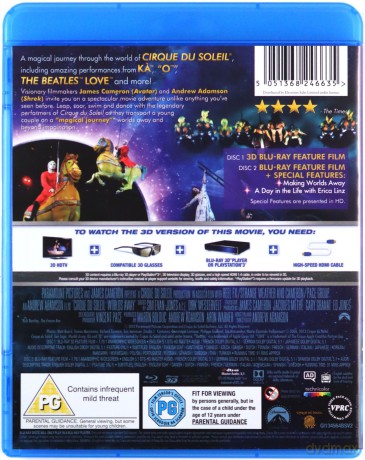 Cirque du Soleil: Dalekie Światy [Blu-ray 3D]+[Blu-Ray]